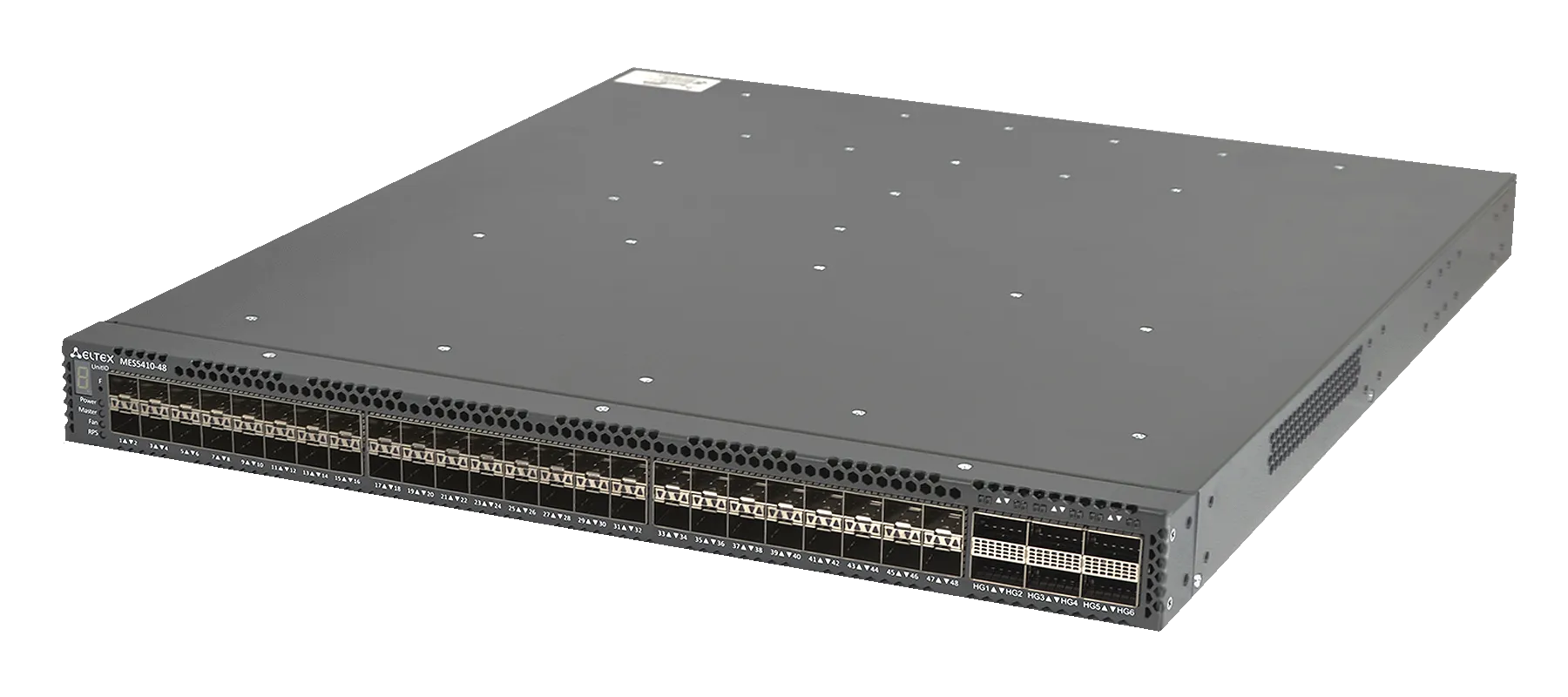 Ethernet-коммутатор MES5410-48, 48x1G/10G/25G SFP28 + 6x40G/100G QSFP28, L3, dual PSU