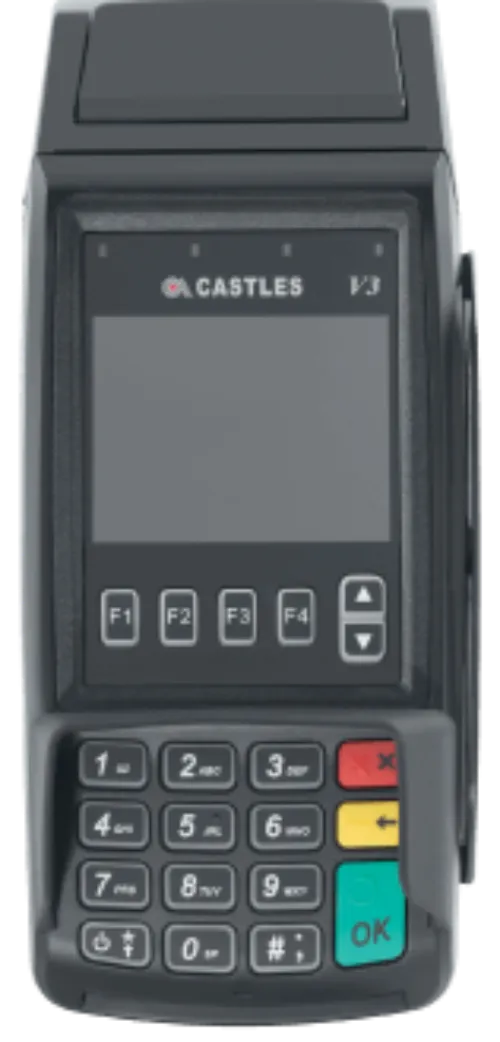 Мобильный POS-терминал Castles VEGA 3000M2 4G/3G, Wi-Fi, 3,5” Color touch screen contactless