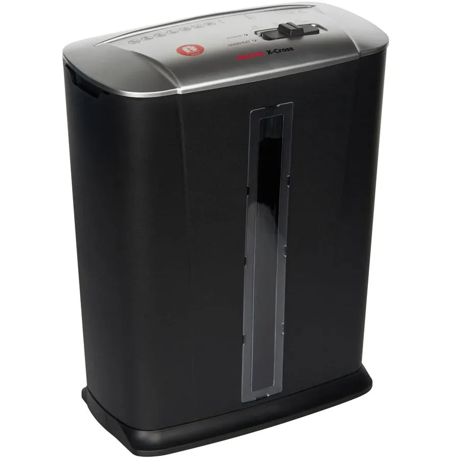 Шредер DoCash X-CROSS (корзина 13 л., уничтожение бумаги, пластиковых карт)