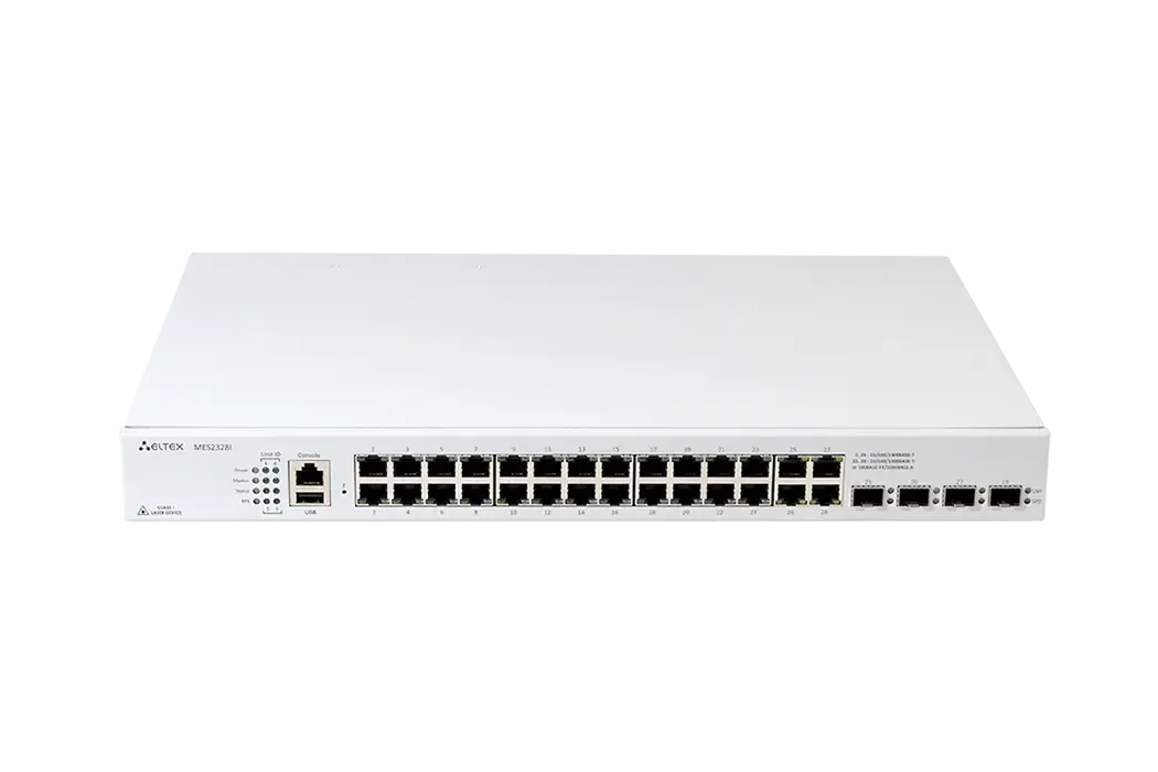 Ethernet-коммутатор MES2328I, 24x1G RJ45 + 4xCombo (RJ45/SFP), L3, модульная система питания