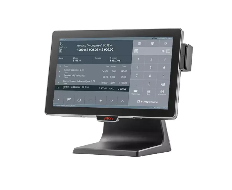 Сенсорный терминал АТОЛ JAZZ 16 [15.6" IPS P-CAP, Intel Celeron J1900 2.0/2.4 GHz, SSD, 4 GB DDR3L], MSR, без ОС