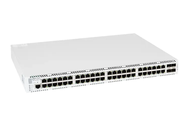 Ethernet-коммутатор MES3400-48, 48x1G RJ45 + 4x1G/10G SFP+, L3, dual PSU