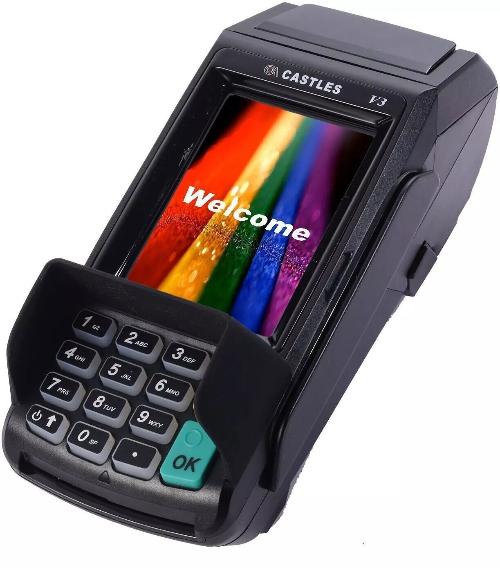 Мобильный POS-терминал Castles VEGA 3000M2 4G/3G, Wi-Fi, BT, BR scanner, 3,5” Color touch screen contactless