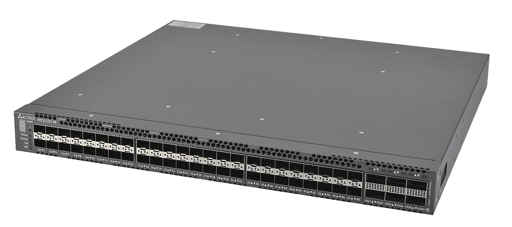 Ethernet-коммутатор MES5310-48, 48x1G/10G SFP+ + 6x40G/100G QSFP+, L3, dual PSU