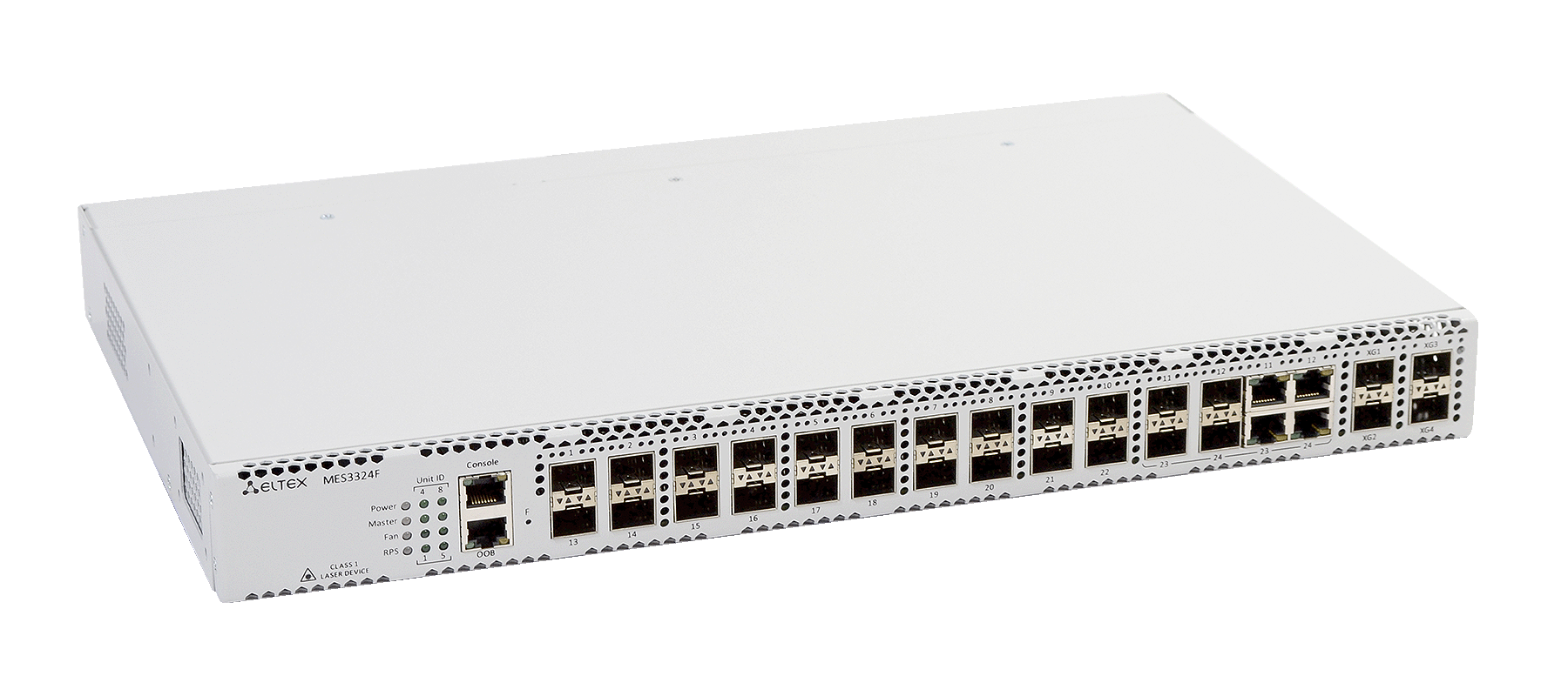 Ethernet-коммутатор MES3324F, 20x1G SFP + 4xCombo + 4x10G SFP+, L3, dual PSU