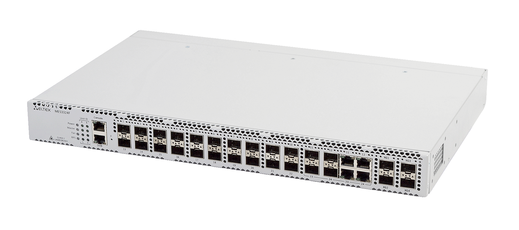 Ethernet-коммутатор MES3324F, 20x1G SFP + 4xCombo + 4x10G SFP+, L3, dual PSU