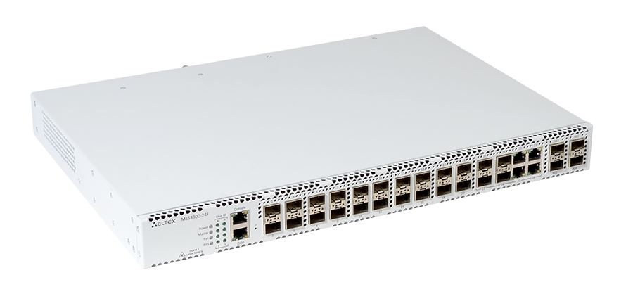 Ethernet-коммутатор MES3300-24F, 20x1G SFP + 4xCombo + 4x10G SFP+, L3, dual PSU