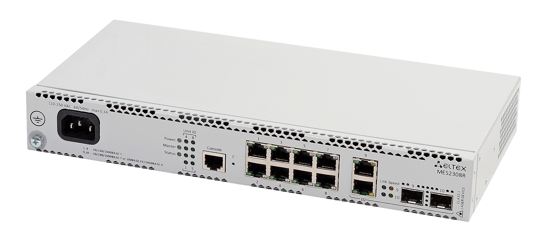 Ethernet-коммутатор MES2300-24_DC, 24x1G RJ45 + 4x10G SFP+, L3, 48V DC