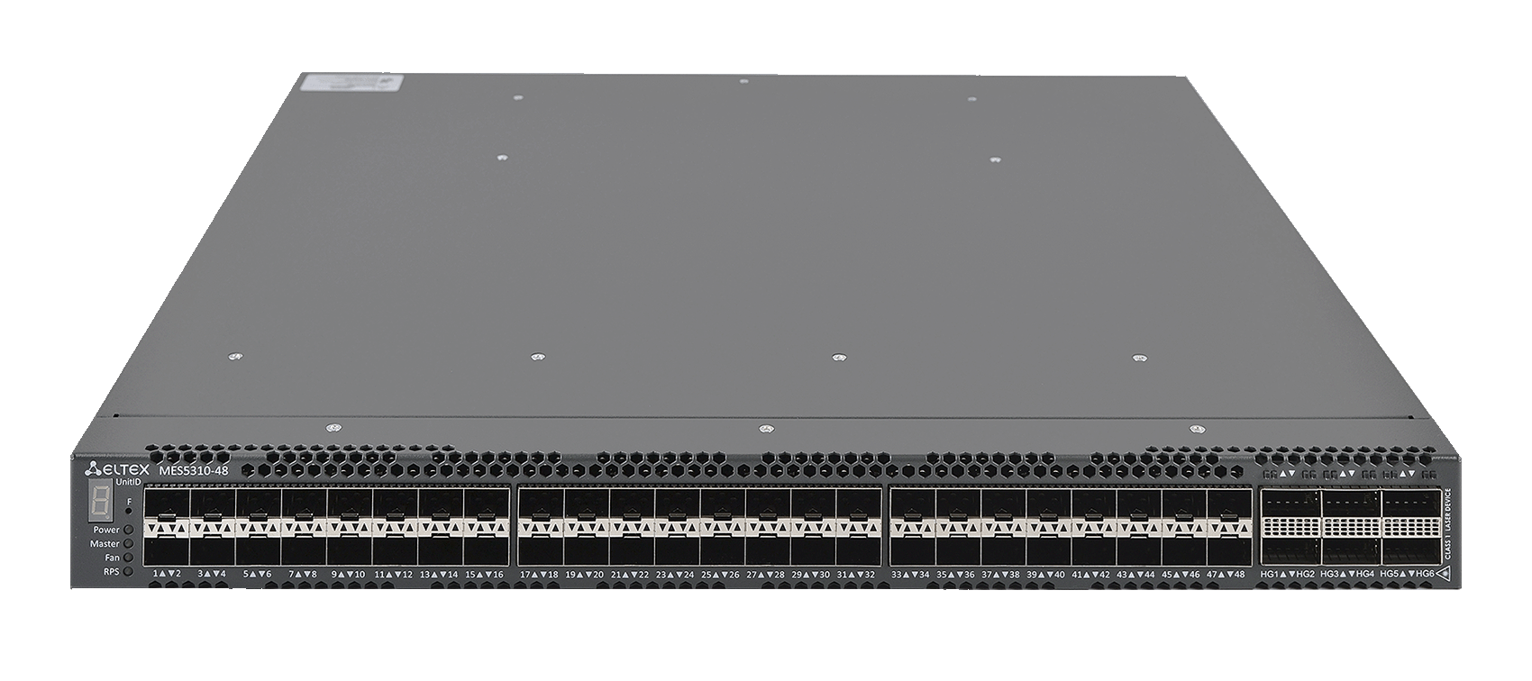 Ethernet-коммутатор MES5310-48, 48x1G/10G SFP+ + 6x40G/100G QSFP+, L3, dual PSU