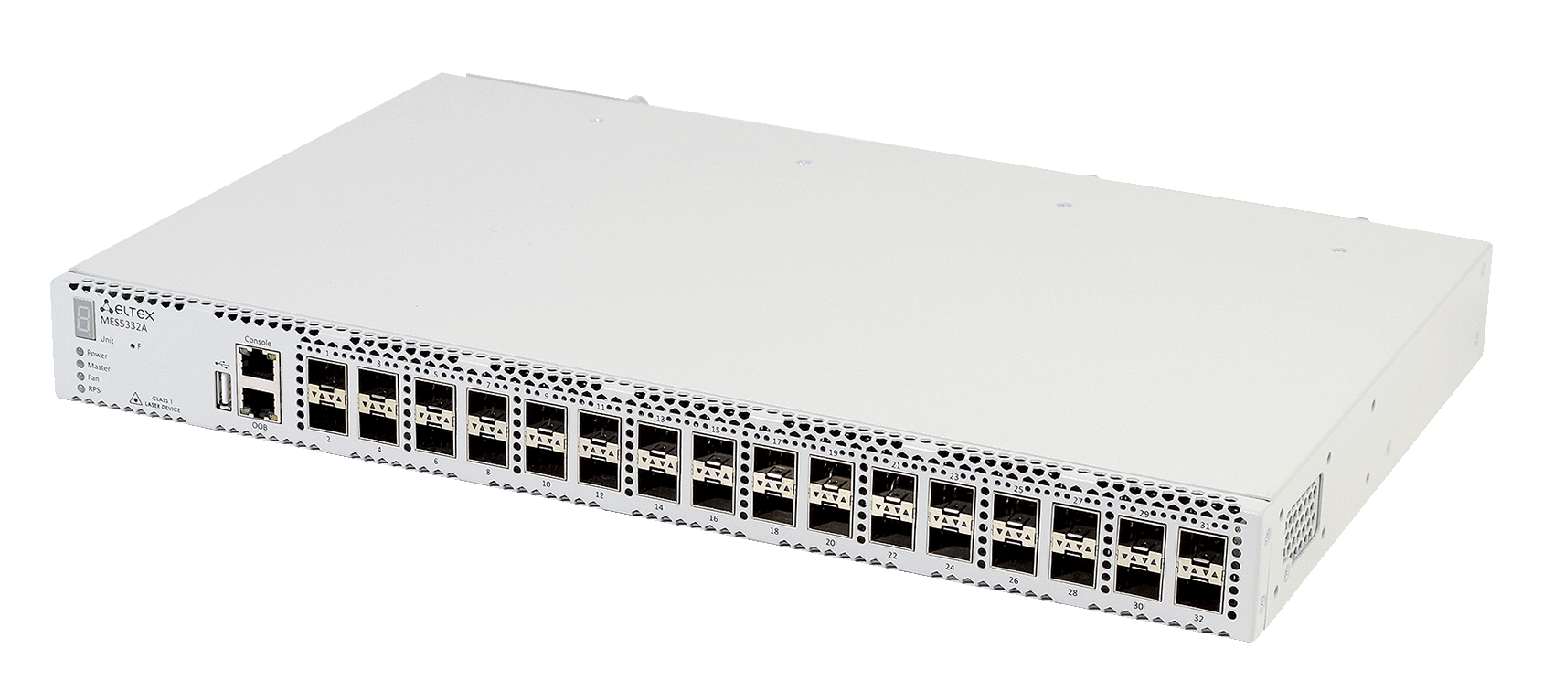 Ethernet-коммутатор MES5332A rev. C, 1x1G RJ45 + 32x10G SFP+, L3, dual PSU