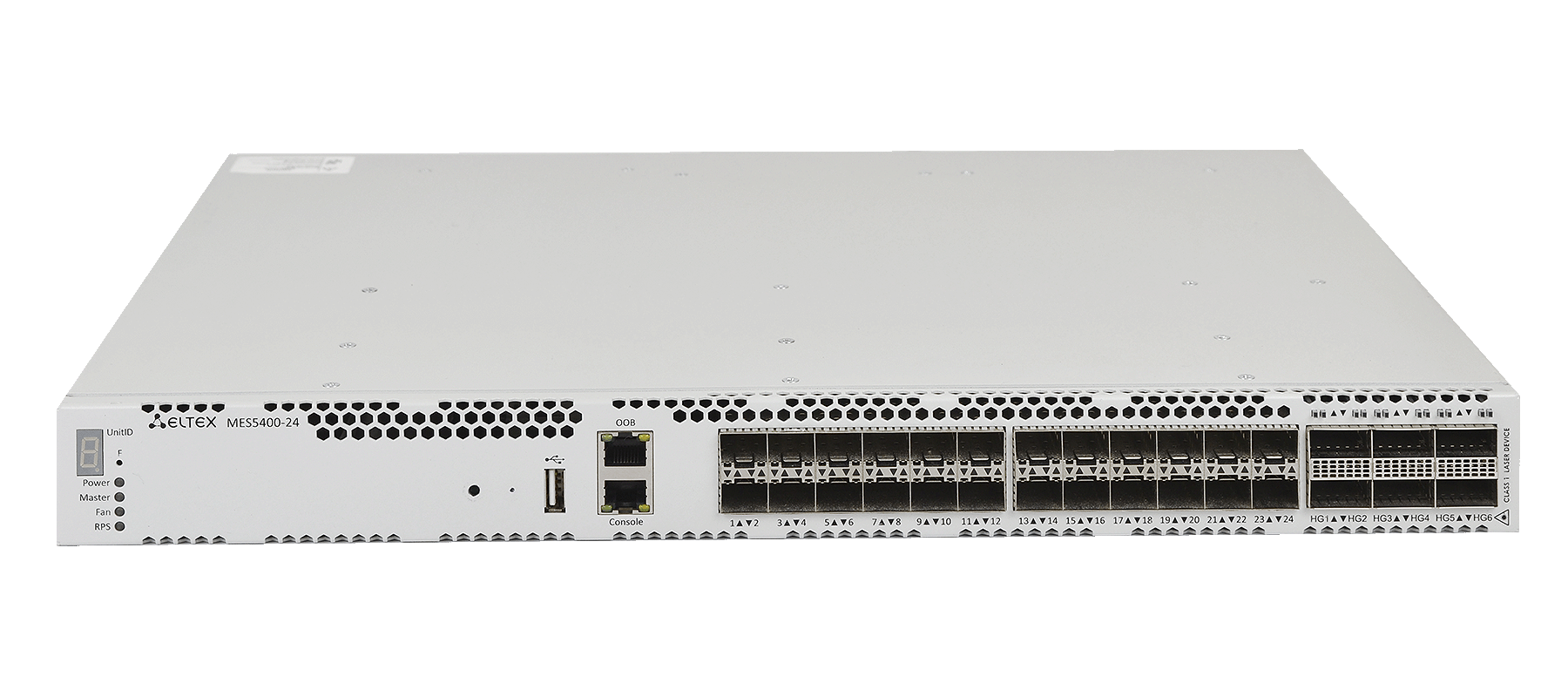 Ethernet-коммутатор MES5400-24, 24x1G/10G SFP+ + 6x40G/100G QSFP+, L3, dual PSU